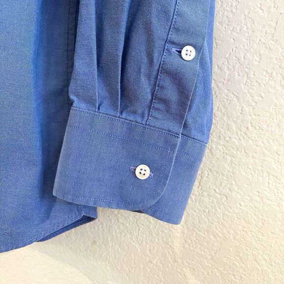 Nordstrom Mens Shop Blue Traditional Fit Non Iron Dress Shirt Sz 16 1/2 36 - Picture 13 of 13